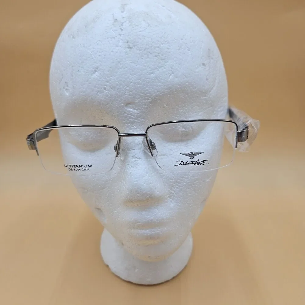 New Dakota Smith Mens Eyeglass Frames DS6004 Col.a Silver Half Rim Accessories